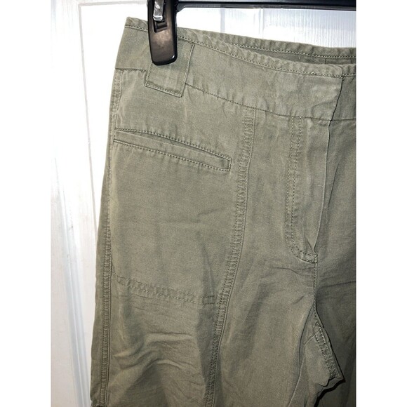 Theory Pants Womens 6 Utility Linen Barneys NY Collab lagenlook military minimal - Picture 2 of 12